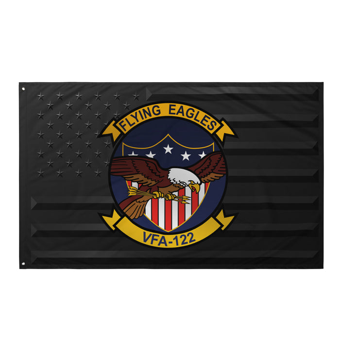 U.S. Navy Strike Fighter Squadron 122 (VFA-122) Black American Flag Tactically Acquired Default Title  