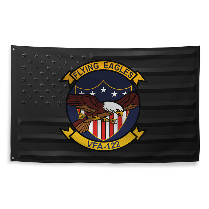 U.S. Navy Strike Fighter Squadron 122 (VFA-122) Black American Flag Tactically Acquired   