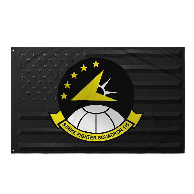 U.S. Navy Strike Fighter Squadron 115 (VFA-115) Black American Flag