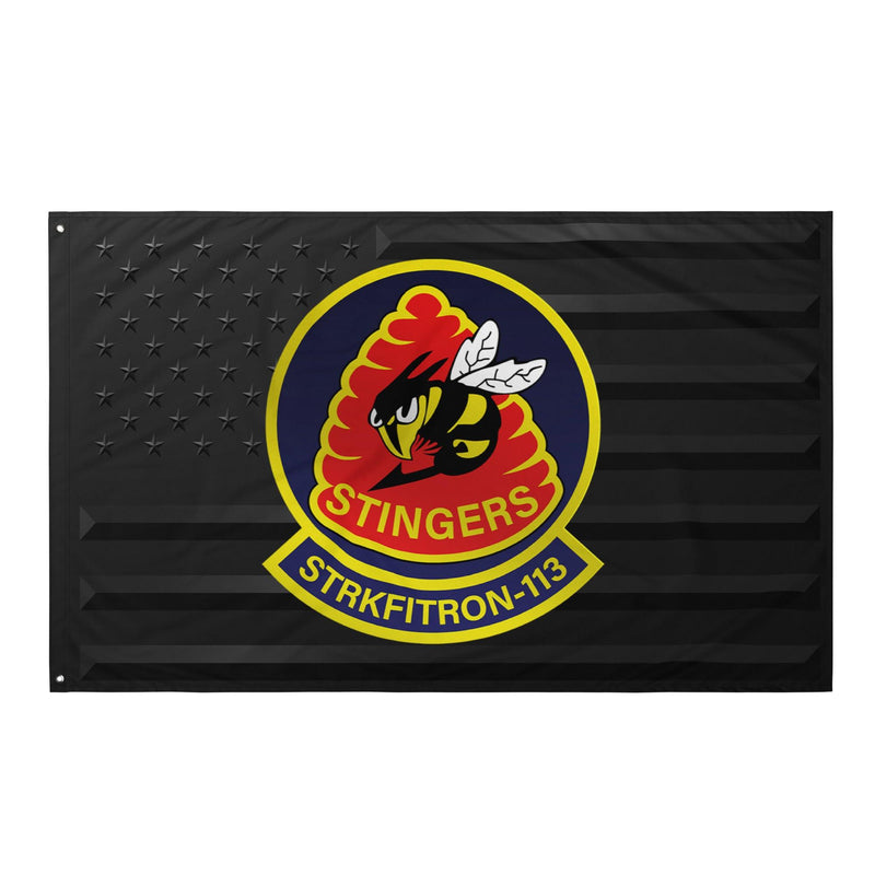 U.S. Navy Strike Fighter Squadron 113 (VFA-113) Black American Flag