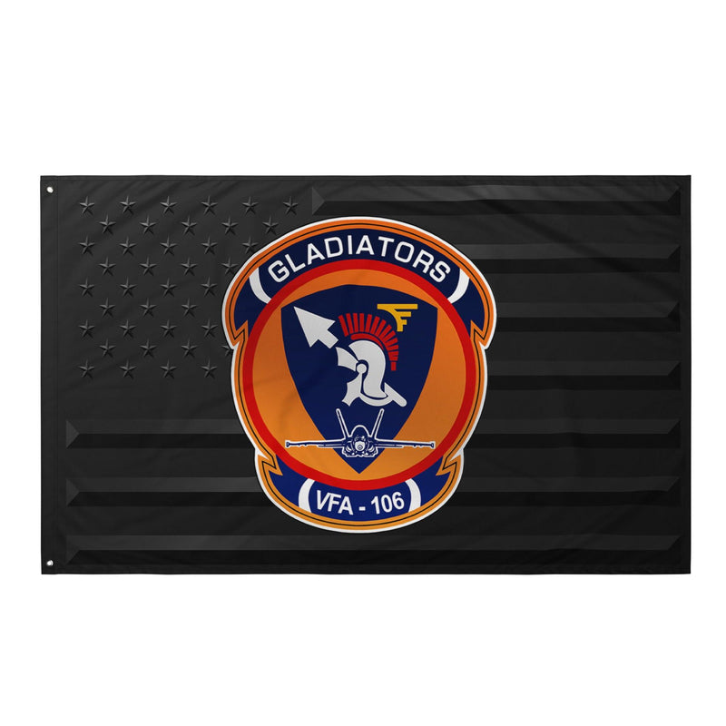 U.S. Navy Strike Fighter Squadron 106 (VFA-106) Black American Flag