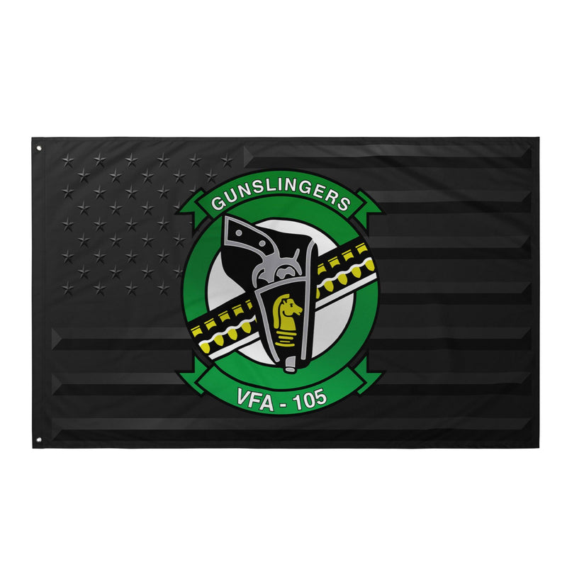 U.S. Navy Strike Fighter Squadron 105 (VFA-105) Black American Flag