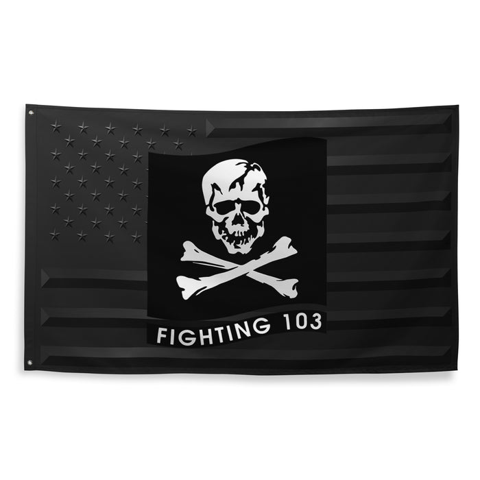 U.S. Navy Strike Fighter Squadron 103 (VFA-103) Black American Flag Tactically Acquired   