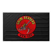U.S. Navy Strike Fighter Squadron 101 (VFA-101) Black American Flag Tactically Acquired Default Title  