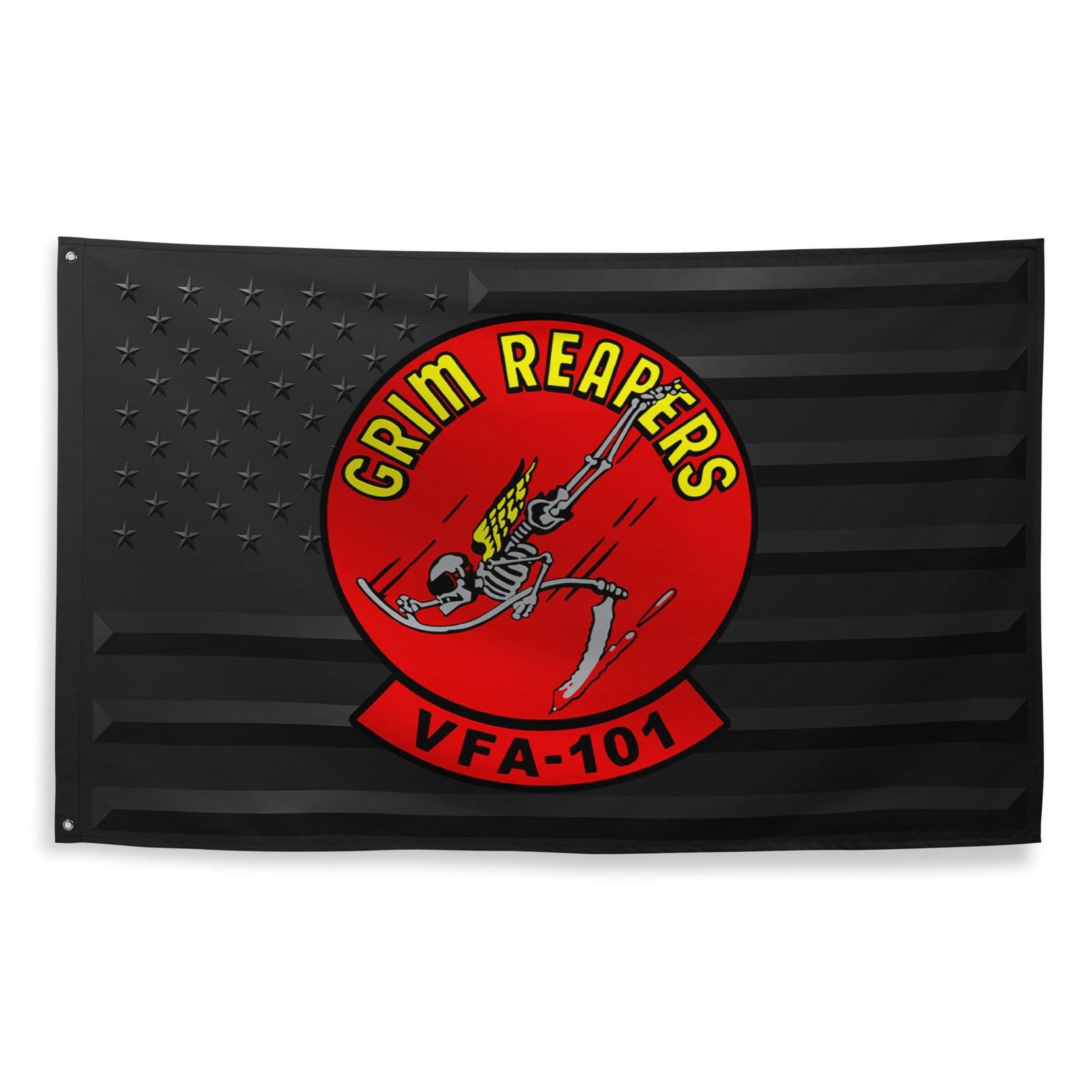 U.S. Navy Strike Fighter Squadron 101 (VFA-101) Black American Flag Tactically Acquired   