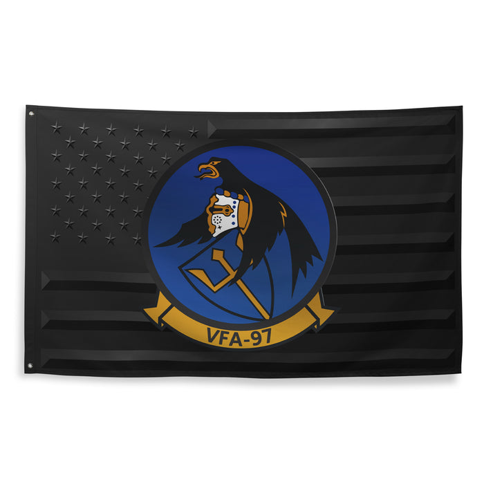 U.S. Navy Strike Fighter Squadron 97 (VFA-97) Black American Flag Tactically Acquired   