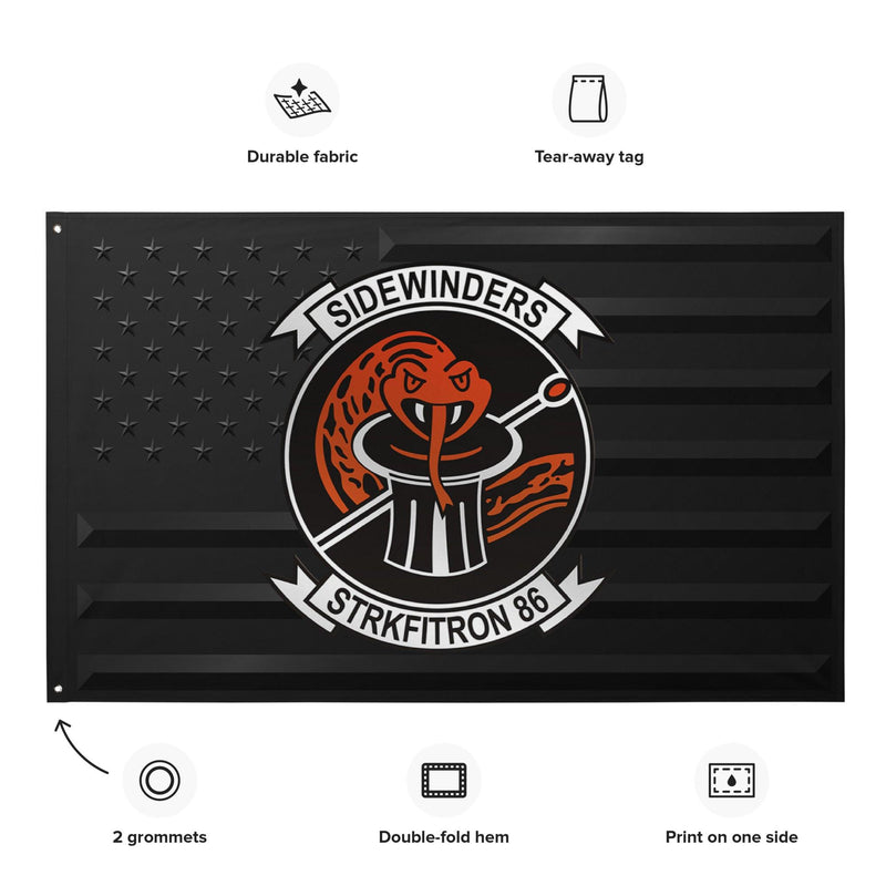 U.S. Navy Strike Fighter Squadron 86 (VFA-86) Black American Flag