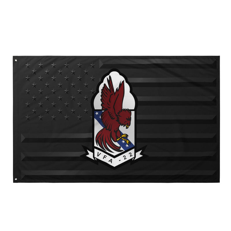 U.S. Navy Strike Fighter Squadron 22 (VFA-22) Black American Flag