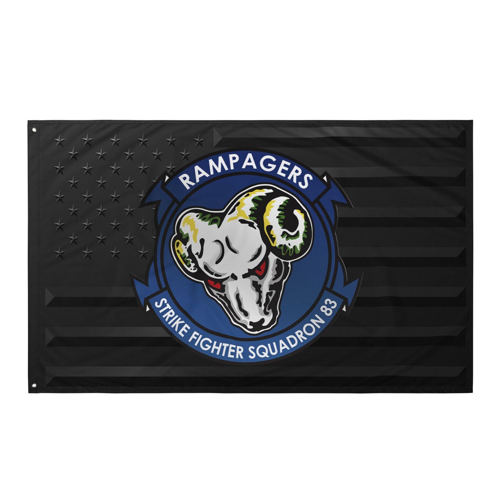 U.S. Navy Strike Fighter Squadron 83 (VFA-83) Black American Flag Tactically Acquired Default Title  