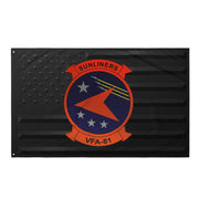 U.S. Navy Strike Fighter Squadron 81 (VFA-81) Black American Flag Tactically Acquired Default Title  