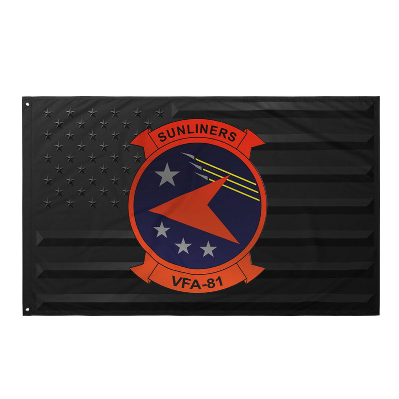 U.S. Navy Strike Fighter Squadron 81 (VFA-81) Black American Flag