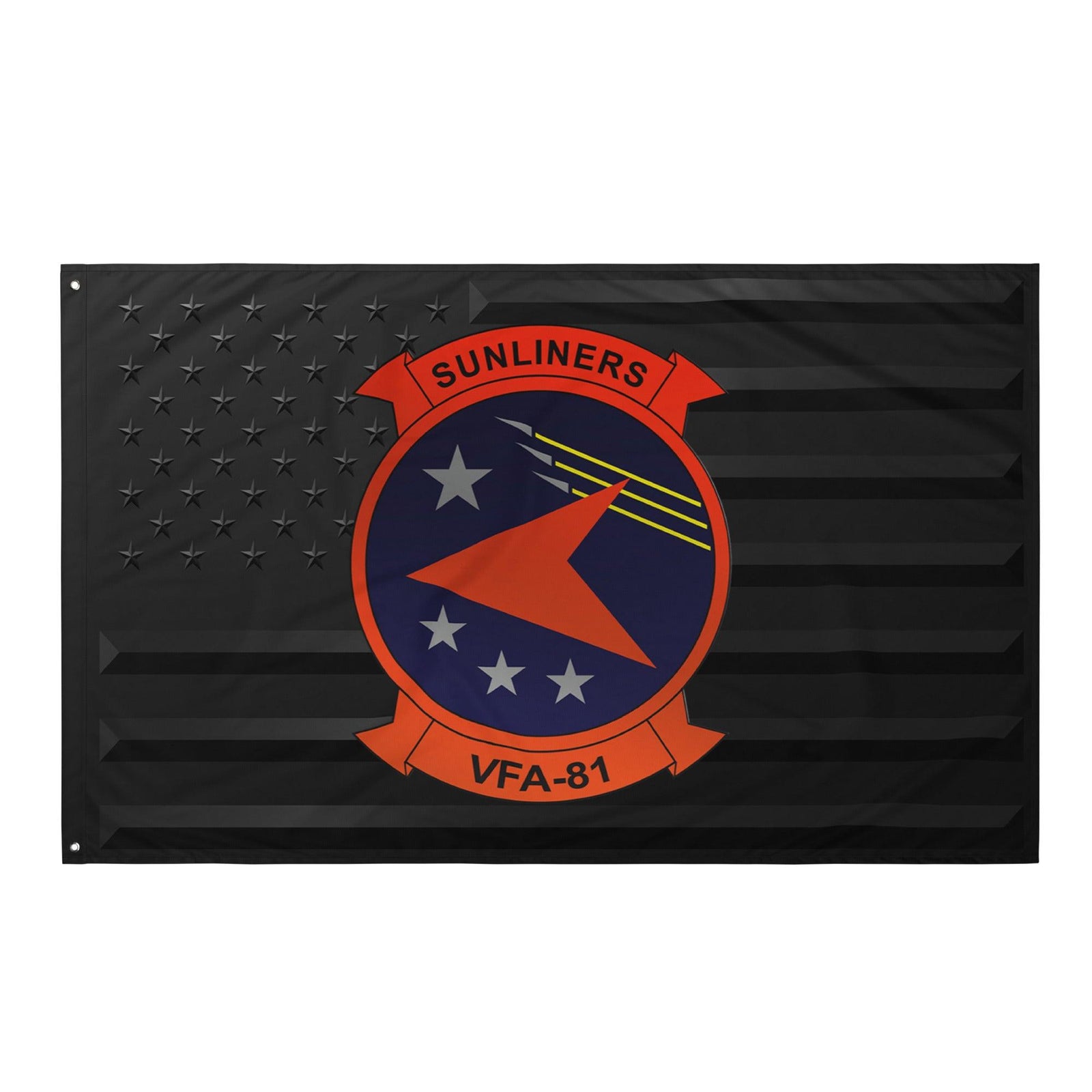 U.S. Navy Strike Fighter Squadron 81 (VFA-81) Black American Flag Tactically Acquired Default Title  