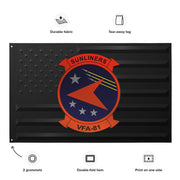 U.S. Navy Strike Fighter Squadron 81 (VFA-81) Black American Flag Tactically Acquired   