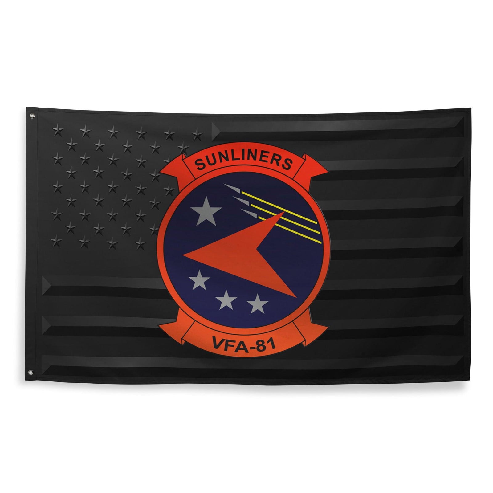 U.S. Navy Strike Fighter Squadron 81 (VFA-81) Black American Flag Tactically Acquired   