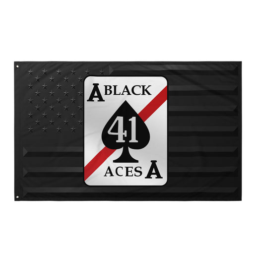 U.S. Navy Strike Fighter Squadron 41 (VFA-41) Black American Flag Tactically Acquired Default Title  