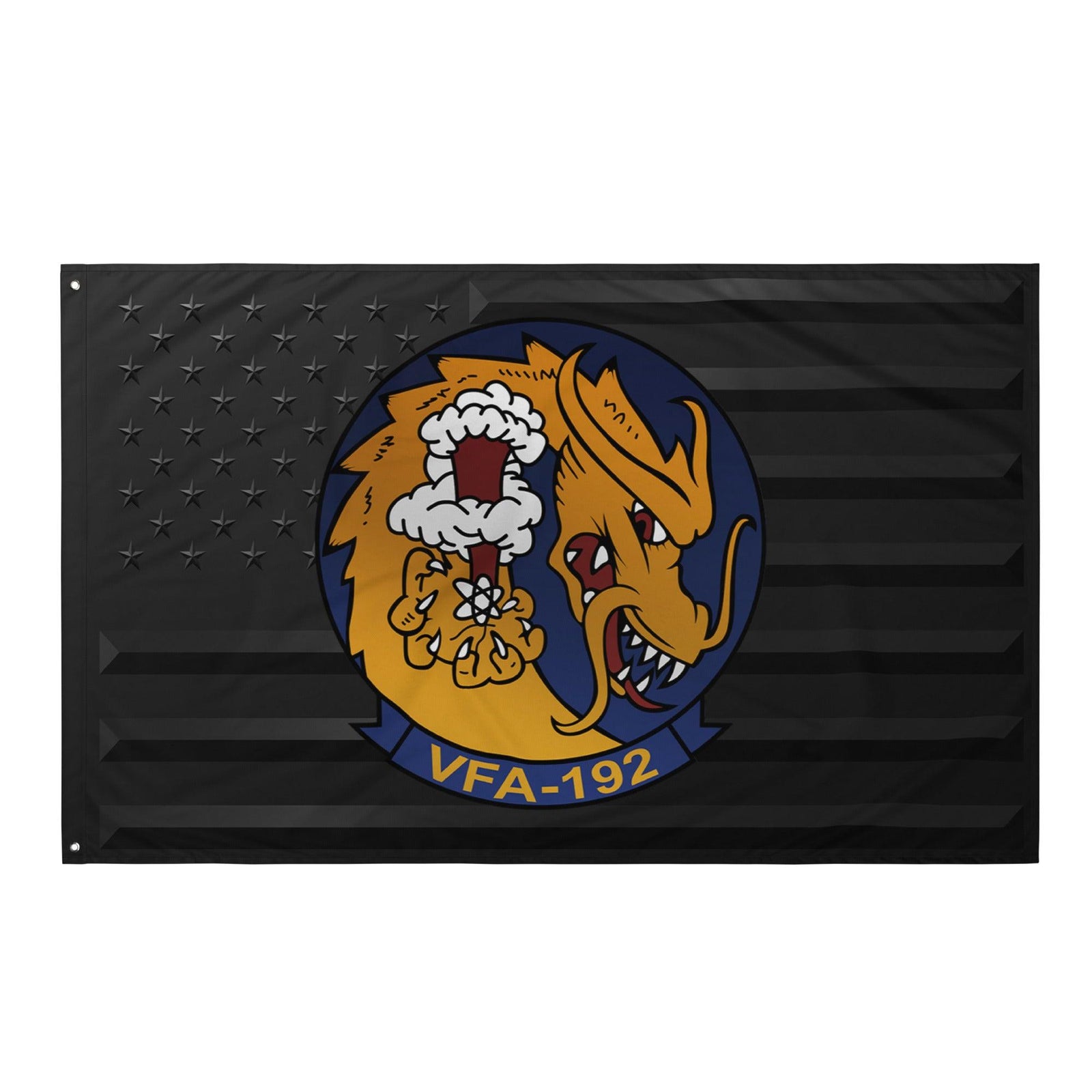 U.S. Navy Strike Fighter Squadron 192 (VFA-192) Black American Flag Tactically Acquired Default Title  