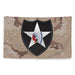 U.S. Army 2d Infantry Division Chocolate-Chip Camo Flag Tactically Acquired   