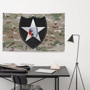 2nd Infantry Division Multicam OCP Camouflage Flag Tactically Acquired   