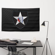 U.S. Army 2nd Infantry Division Black American Flag Tactically Acquired   