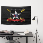 2d ID DIVARTY "Warrior Strike" Black American Flag Tactically Acquired   