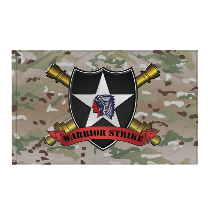 U.S. Army 2d ID DIVARTY "Warrior Strike" OCP Multicam Camo Flag Tactically Acquired Default Title  