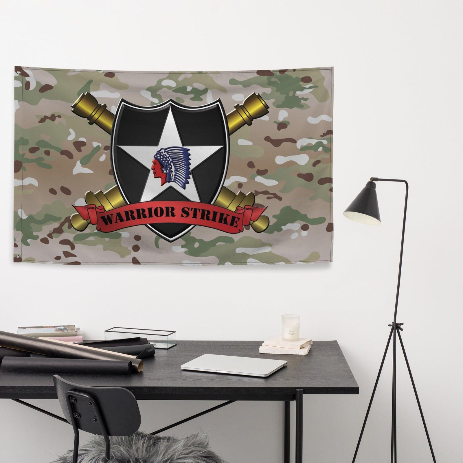 U.S. Army 2d ID DIVARTY "Warrior Strike" OCP Multicam Camo Flag Tactically Acquired   