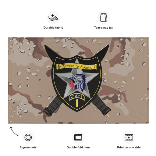 1st SBCT 2d ID "Ghost Brigade" Chocolate-Chip Camo Flag Tactically Acquired   