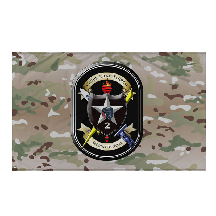 2nd SBCT 2d ID "Lancer Brigade" OCP Multicam Camo Flag Tactically Acquired Default Title  