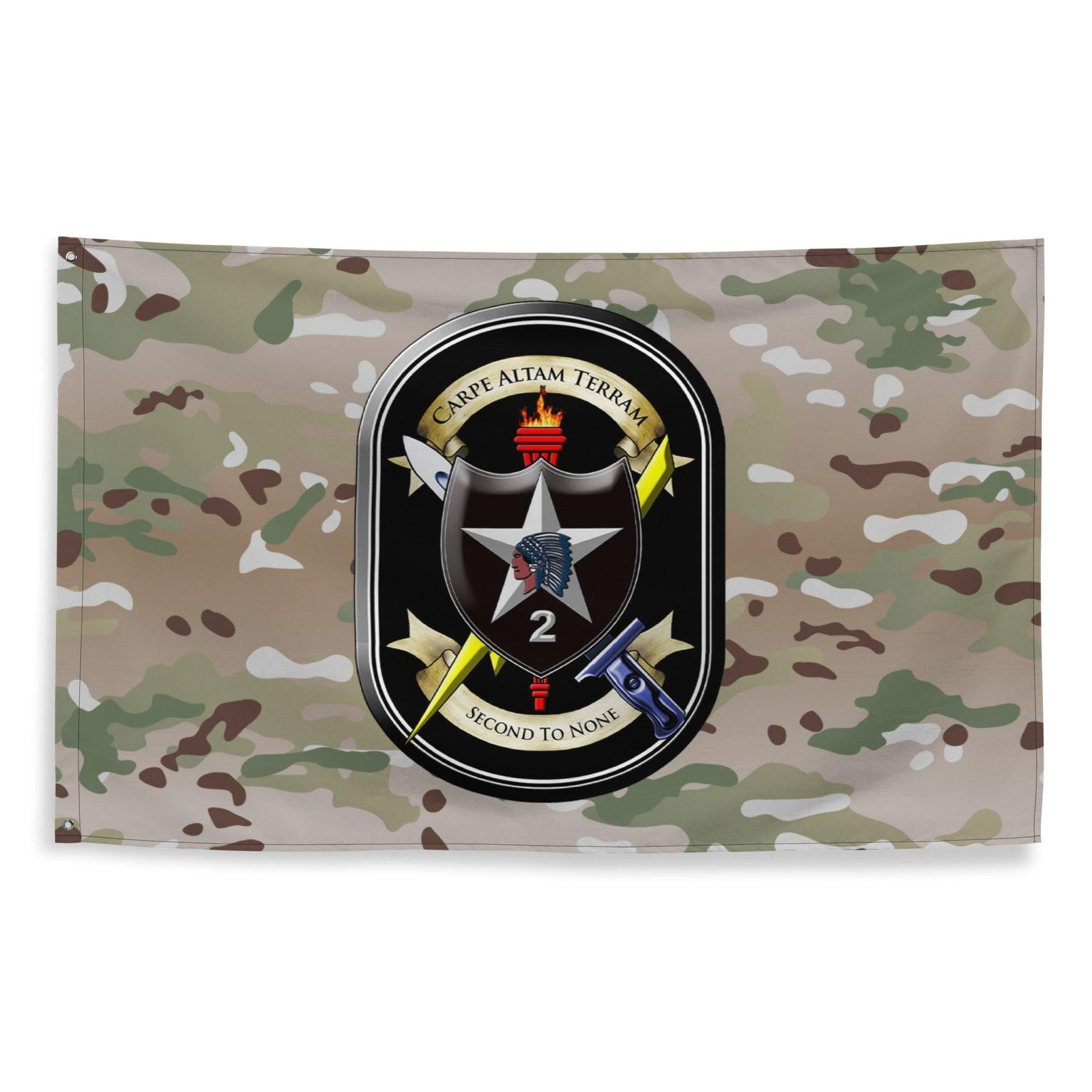 2nd SBCT 2d ID "Lancer Brigade" OCP Multicam Camo Flag Tactically Acquired   