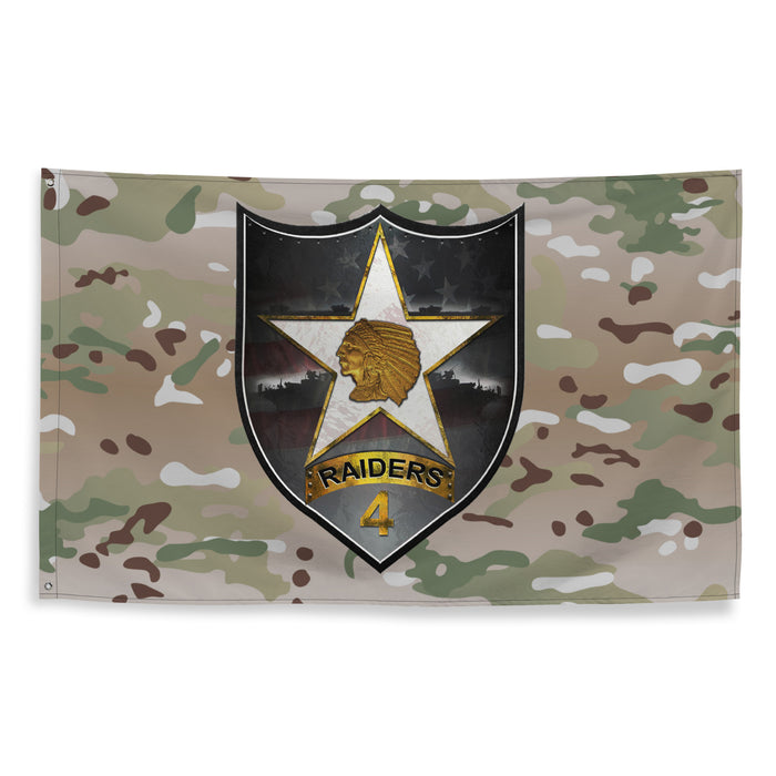 4th SBCT 2d ID "Raiders" OCP Multicam Camo Flag Tactically Acquired   