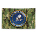 U.S. Navy Seabees OEF Veteran NWU Type III AOR2 Camo Flag Tactically Acquired   