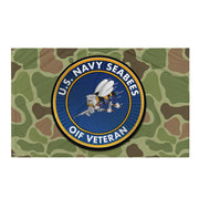 U.S. Navy Seabees OIF Veteran Frogskin Camo Flag Tactically Acquired Default Title  
