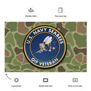 U.S. Navy Seabees OIF Veteran Frogskin Camo Flag Tactically Acquired   