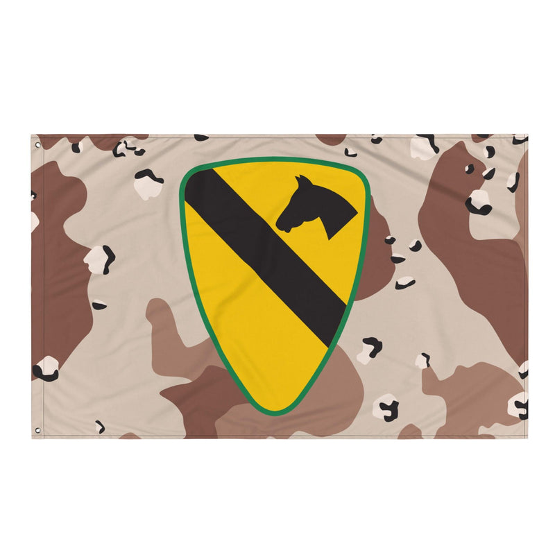 1st Cavalry Division Chocolate-Chip Camo Flag