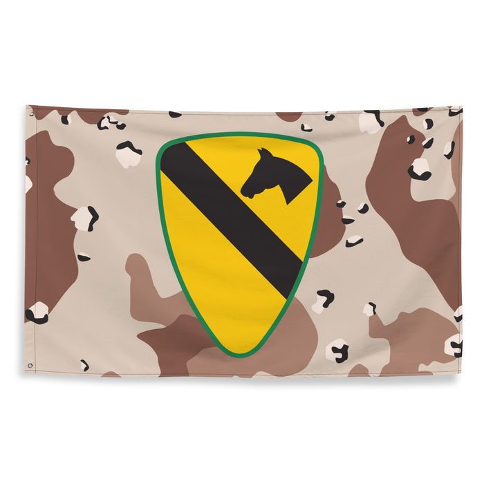 1st Cavalry Division Chocolate-Chip Camo Flag Tactically Acquired   