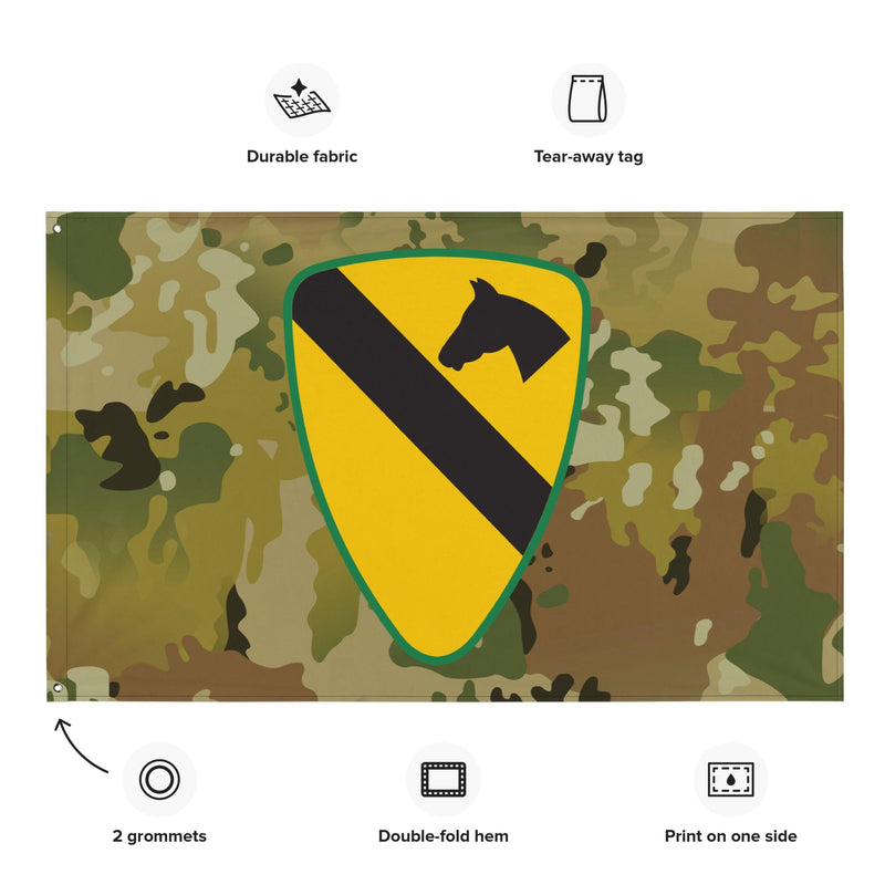 U.S. Army 1st Cavalry Division OCP Camo Flag
