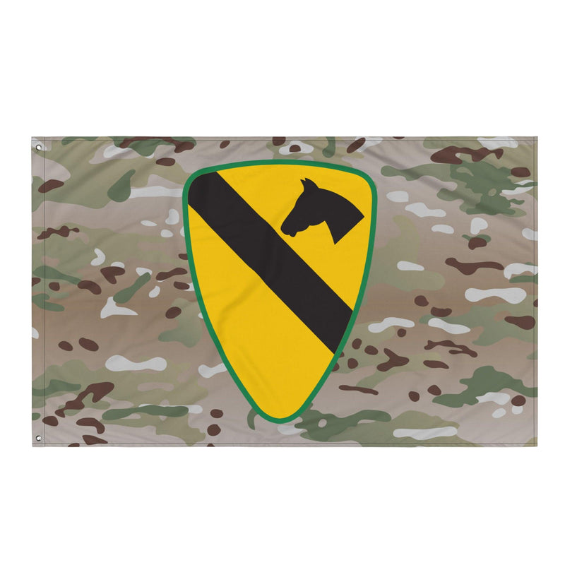 U.S. Army 1st Cavalry Division Multicam Camo Flag