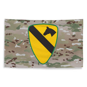 U.S. Army 1st Cavalry Division Multicam Camo Flag Tactically Acquired   