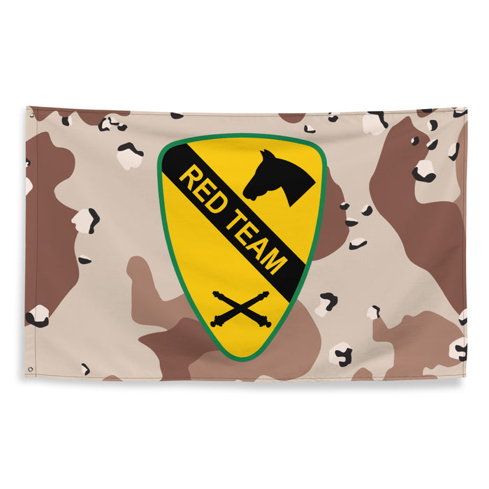 1st Cavalry Division Artillery 'Red Team' Chocolate-Chip Camo Flag Tactically Acquired   