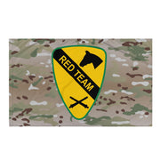 1st Cavalry Division Artillery 'Red Team' Multicam Flag Tactically Acquired Default Title  