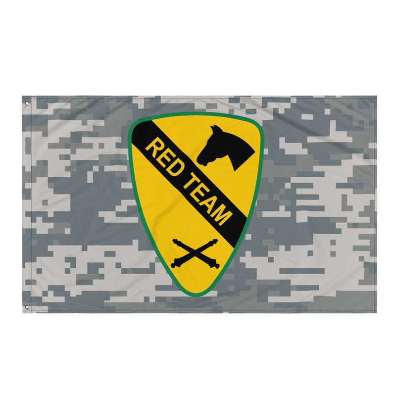 1st Cavalry Division Artillery 'Red Team' UCP Camo Flag