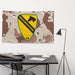 1st Cavalry Division SUST BDE 'Wagonmasters' Chocolate-Chip Camo Flag Tactically Acquired   