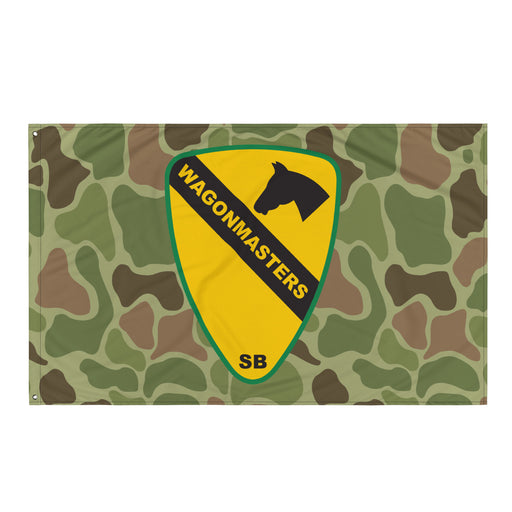 1st Cavalry Division SUST BDE 'Wagonmasters' Frogskin Camo Flag Tactically Acquired Default Title  