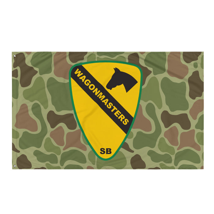 1st Cavalry Division SUST BDE 'Wagonmasters' Frogskin Camo Flag Tactically Acquired Default Title  