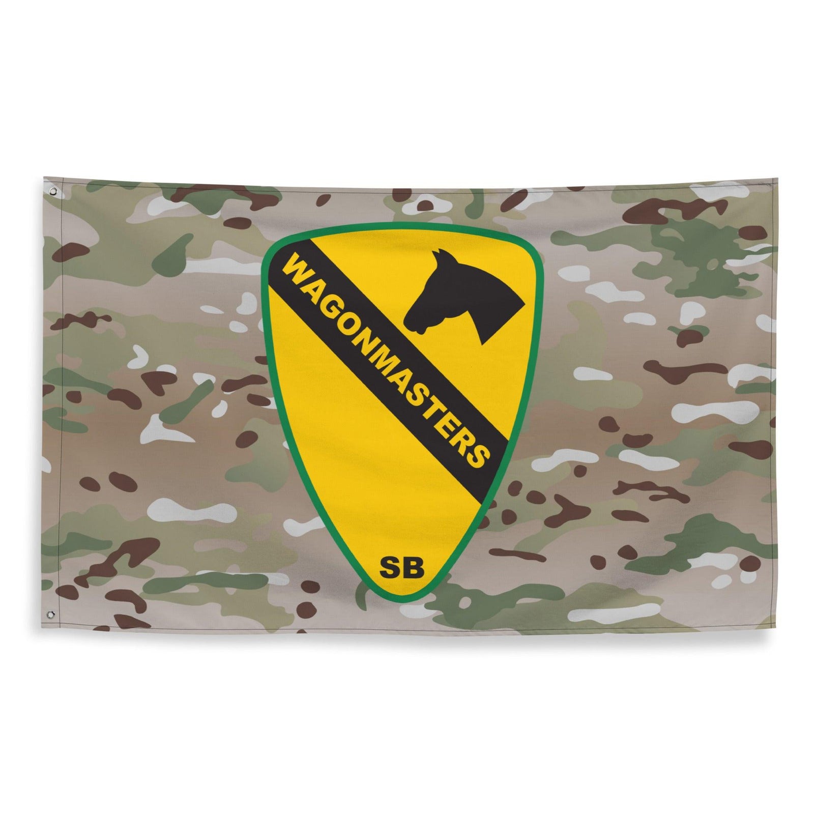 1st Cavalry Division SUST BDE 'Wagonmasters' Multicam Flag Tactically Acquired   