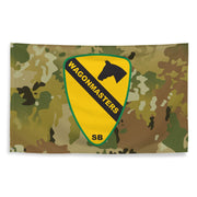 1st Cavalry Division SUST BDE 'Wagonmasters' OCP Camo Flag Tactically Acquired   