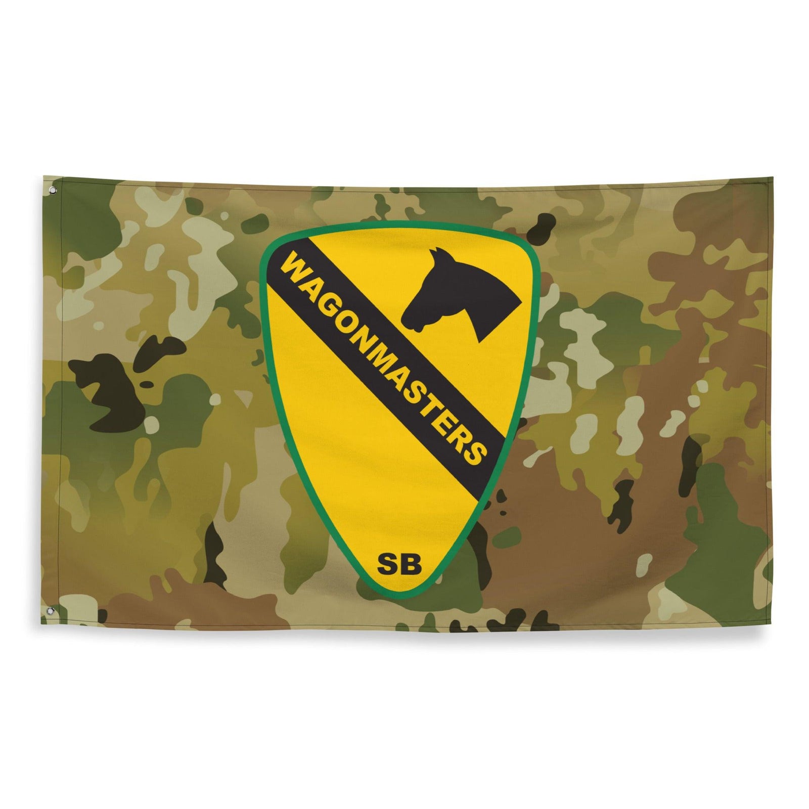 1st Cavalry Division SUST BDE 'Wagonmasters' OCP Camo Flag Tactically Acquired   