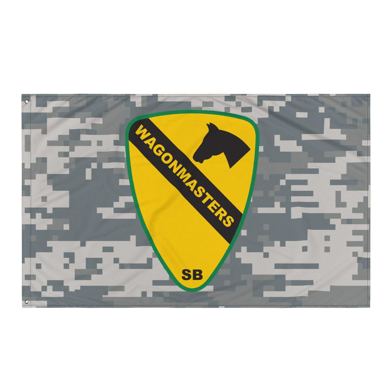 1st Cavalry Division SUST BDE 'Wagonmasters' UCP Camo Flag