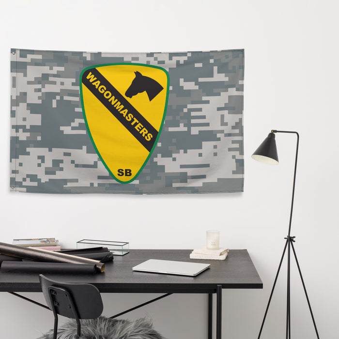 1st Cavalry Division SUST BDE 'Wagonmasters' UCP Camo Flag Tactically Acquired   