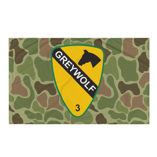 3rd BCT, 1st Cavalry Division 'GreyWolf' Frogskin Camo Flag Tactically Acquired Default Title  